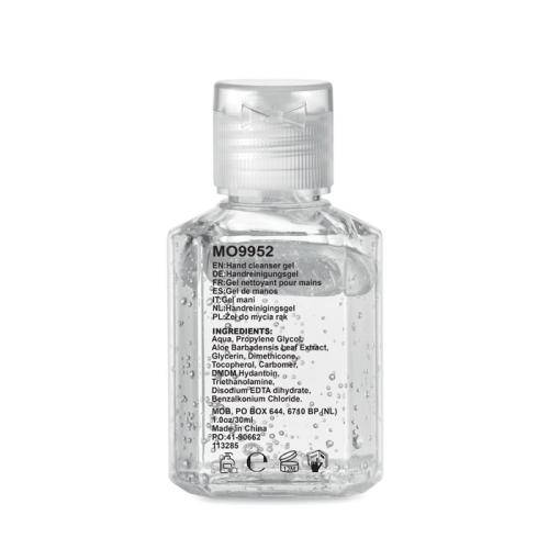 Handreinigingsgel 30 ml transparant