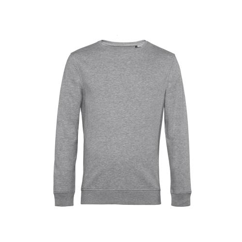 B&C Organic Crew Neck heather grey,l