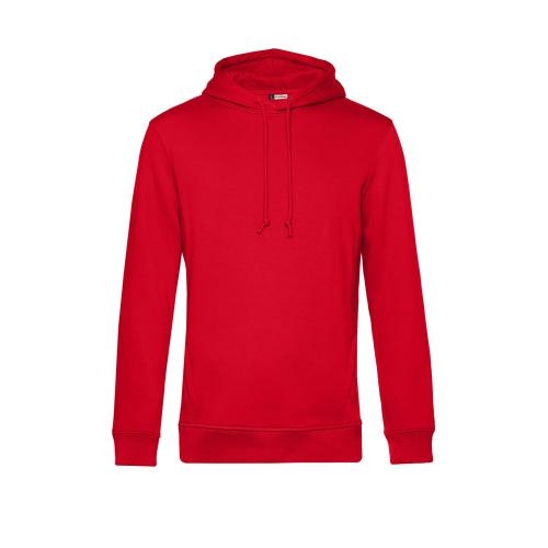 B&C Organic Hooded rood,l
