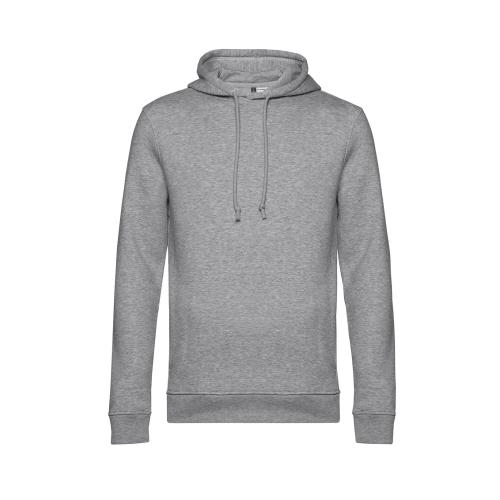 B&C Organic Hooded heather grey,l