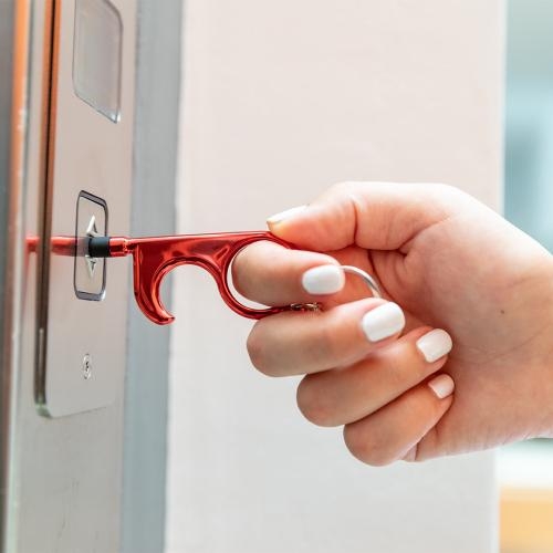 Anti-contact sleutelhanger Cimak zilver