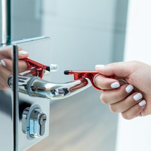 Anti-contact sleutelhanger Cimak zilver