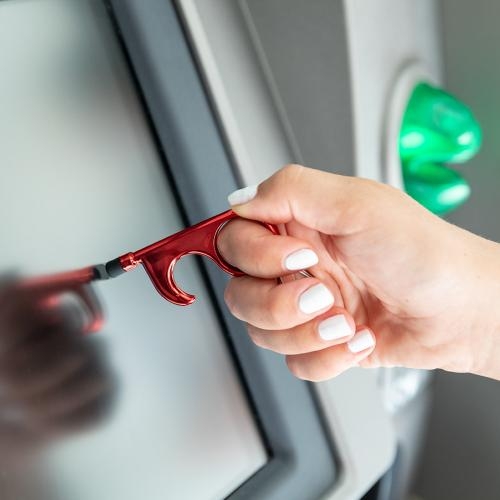 Anti-contact sleutelhanger Cimak zilver