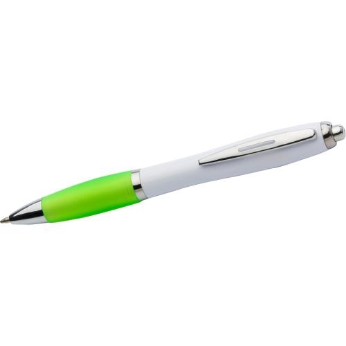 Balpen met gekleurde grip geel