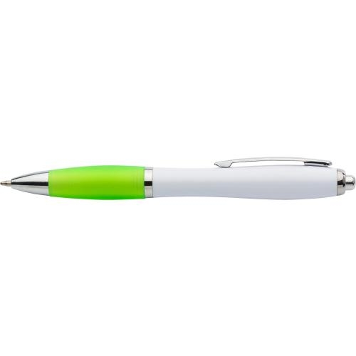 Balpen met gekleurde grip geel