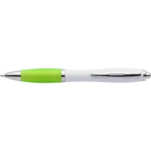 Balpen met gekleurde grip geel