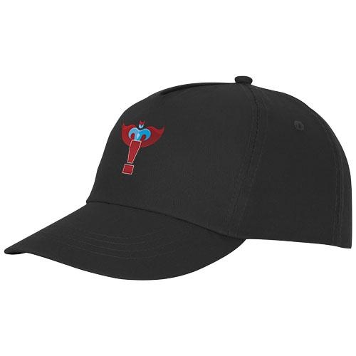 Feniks 5 panel cap zwart