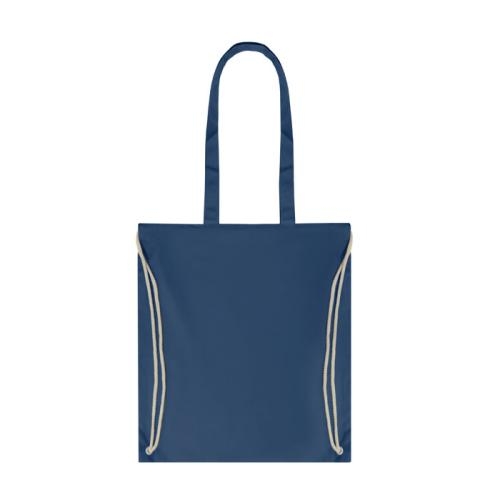 Canvas rugzakje met handvat blauw