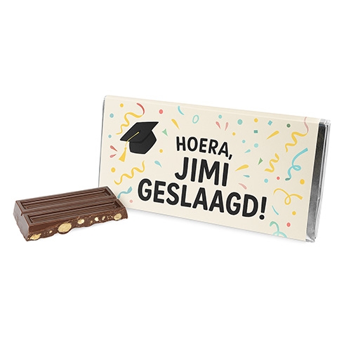 Chocoladereep met persoonlijke naam standaard