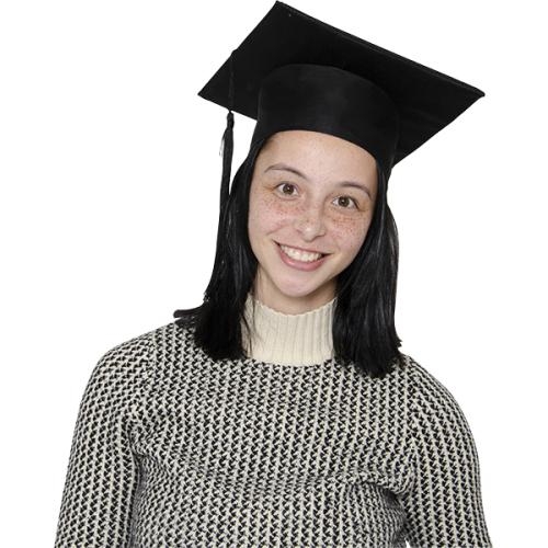 Afstudeerhoed Graduate zwart
