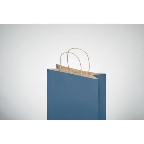 Gekleurde papieren tas Paper S blauw
