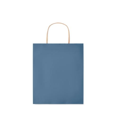 Gekleurde papieren tas Paper S blauw