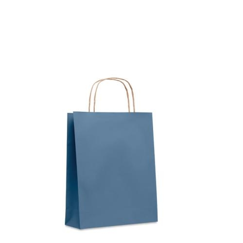 Gekleurde papieren tas Paper S blauw