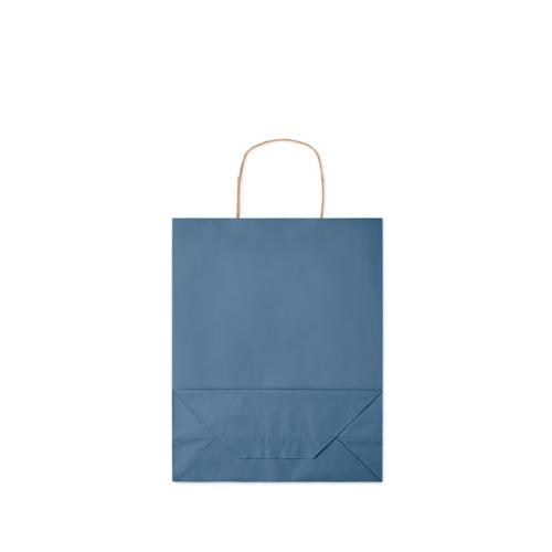 Gekleurde papieren tas Paper M blauw