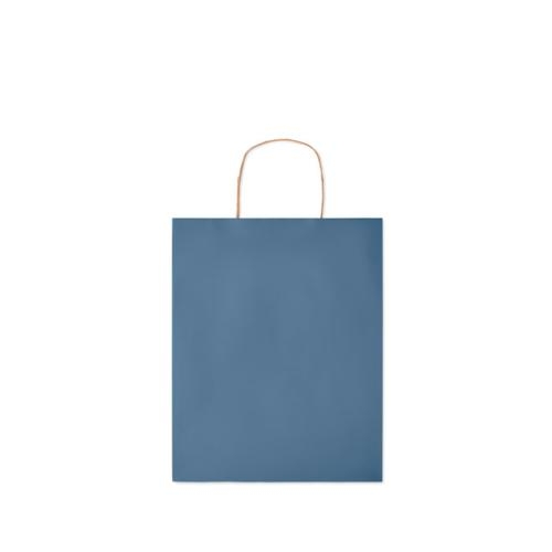 Gekleurde papieren tas Paper M blauw