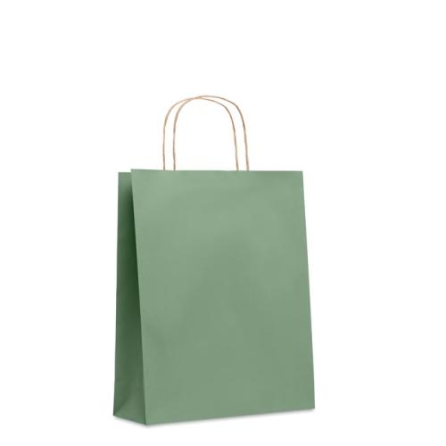 Gekleurde papieren tas Paper M groen