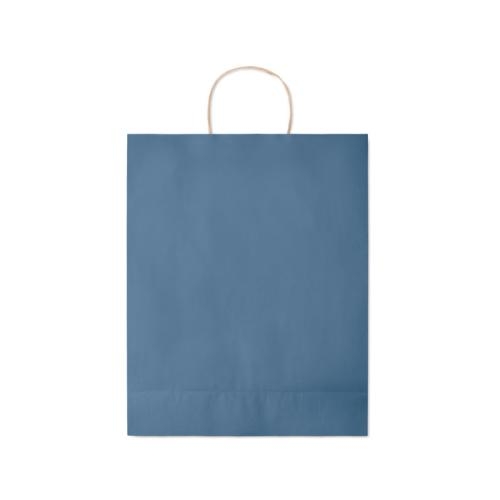 Gekleurde papieren tas Paper L blauw