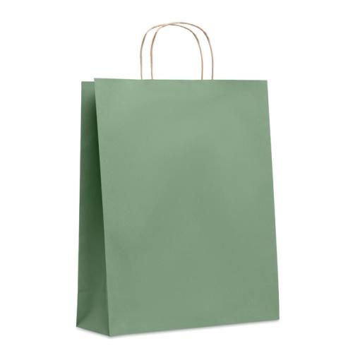Gekleurde papieren tas Paper L groen
