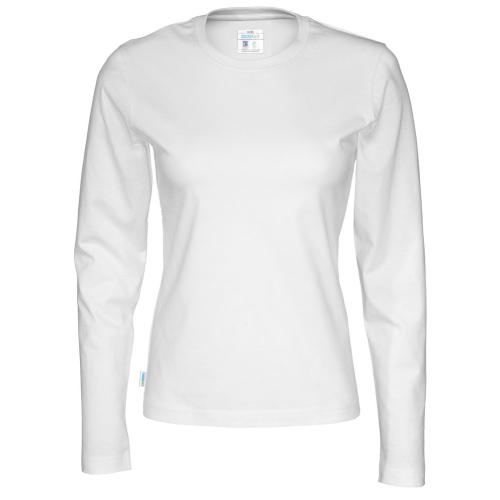 Longsleeve shirt dames wit,l