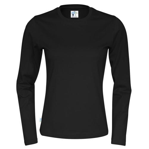 Longsleeve shirt dames zwart,l