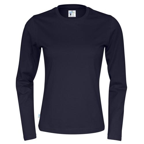 Longsleeve shirt dames navy,l