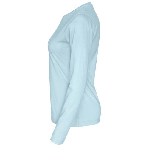 Longsleeve shirt dames lichtblauw,l