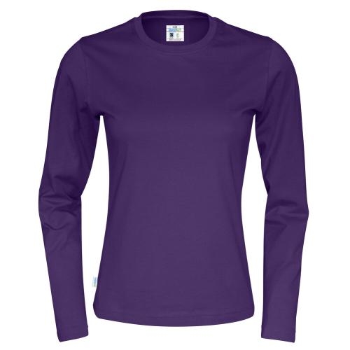 Longsleeve shirt dames paars,l