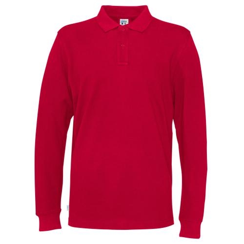 Cottover L/S polo rood,l
