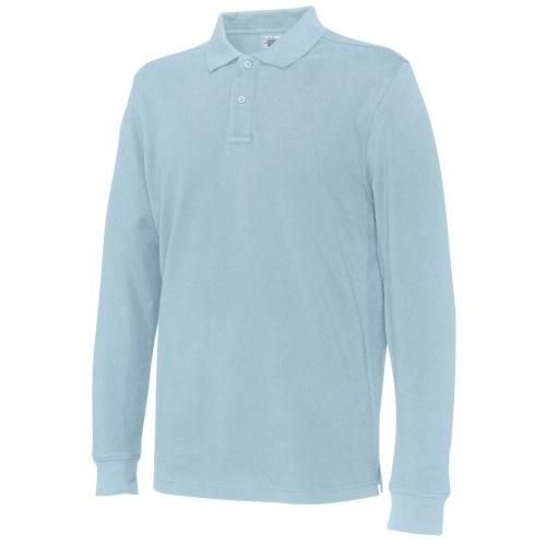 Cottover L/S polo lichtblauw,l