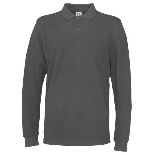 Cottover L/S polo antraciet,l