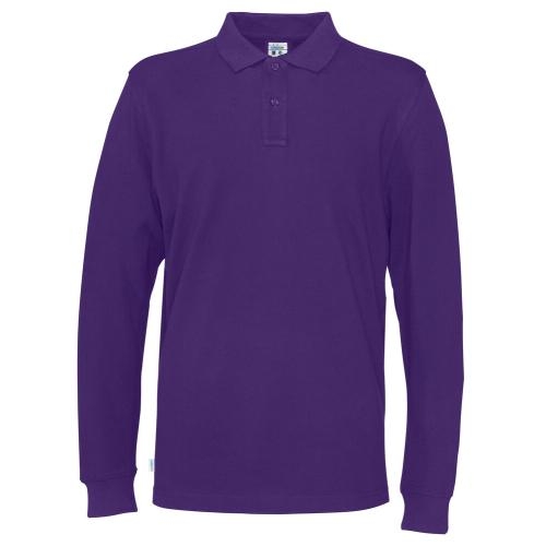 Cottover L/S polo paars,l