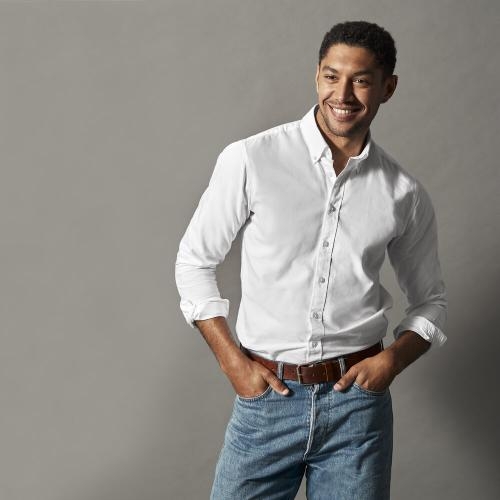 Cottover oxford overhemd wit,36