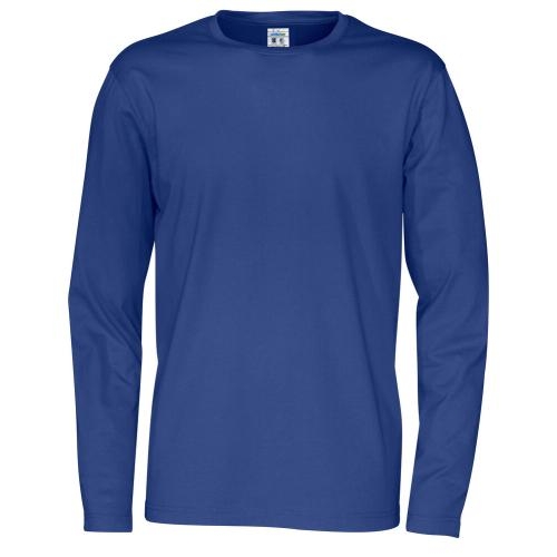 Longsleeve shirt man blauw,l
