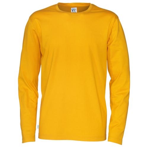 Longsleeve shirt man geel,l