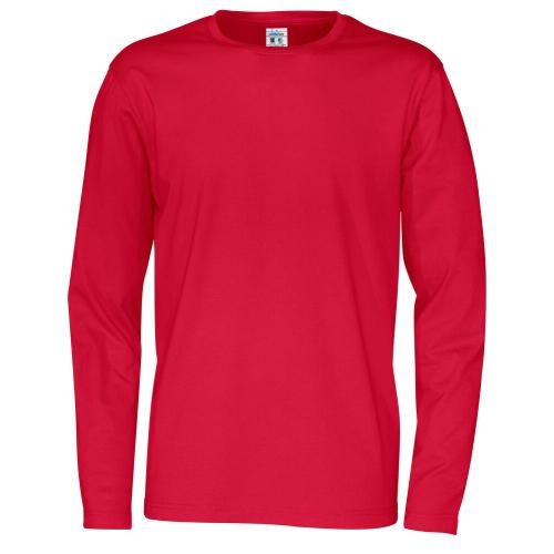 Longsleeve shirt man rood,l