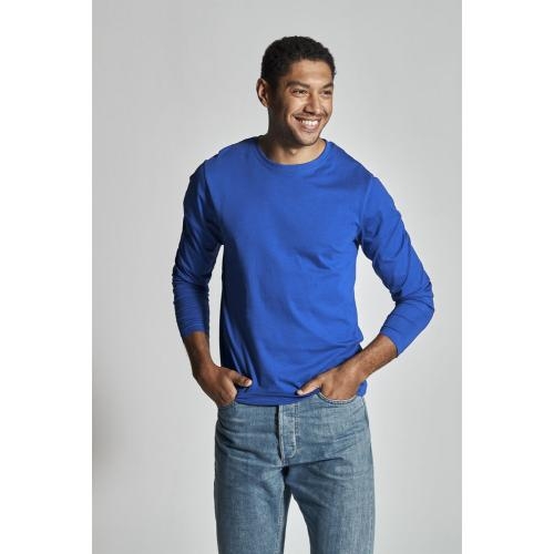 Longsleeve shirt man lichtblauw,l