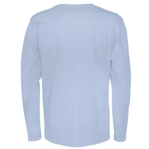 Longsleeve shirt man lichtblauw,l
