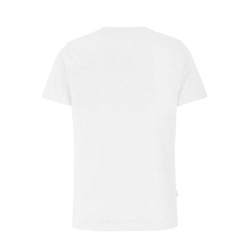 T-shirt ronde nek man slim fit wit,l