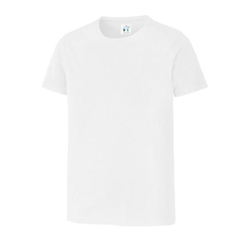 T-shirt ronde nek man slim fit wit,l