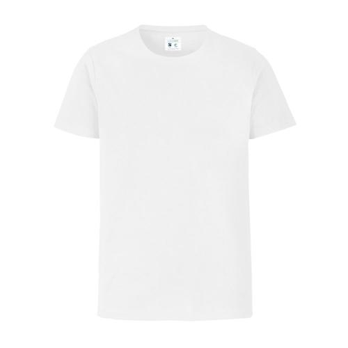 T-shirt ronde nek man slim fit wit,l