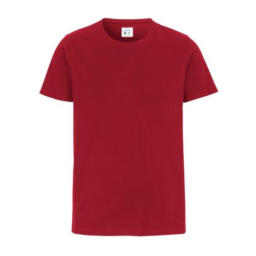 T-shirt ronde nek man slim fit rood,l