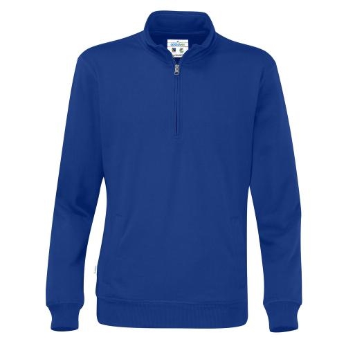 Cottover half zip unisex sweater blauw,l