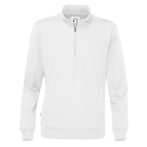 Cottover half zip unisex sweater wit,l