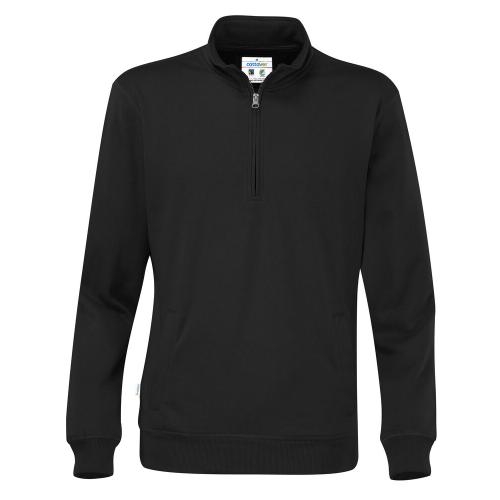 Cottover half zip unisex sweater zwart,l