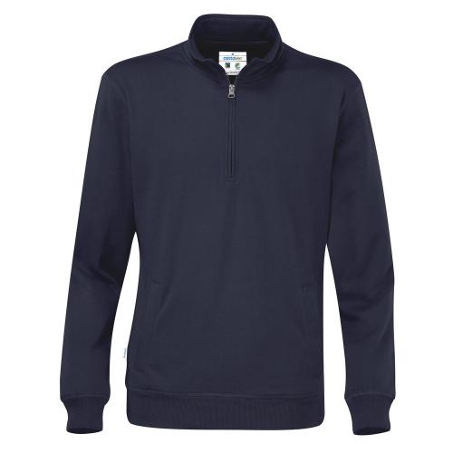Cottover half zip unisex sweater navy,l