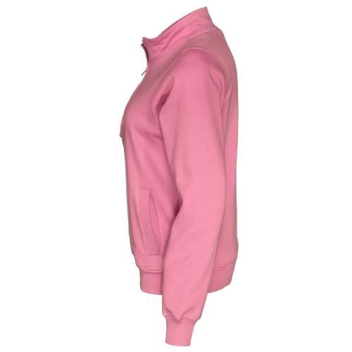 Cottover half zip unisex sweater roze,l