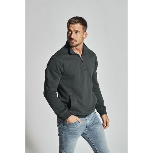 Cottover half zip unisex sweater roze,l