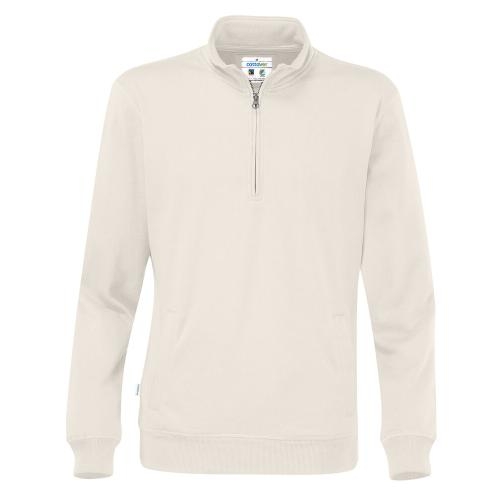 Cottover half zip unisex sweater ecru,l