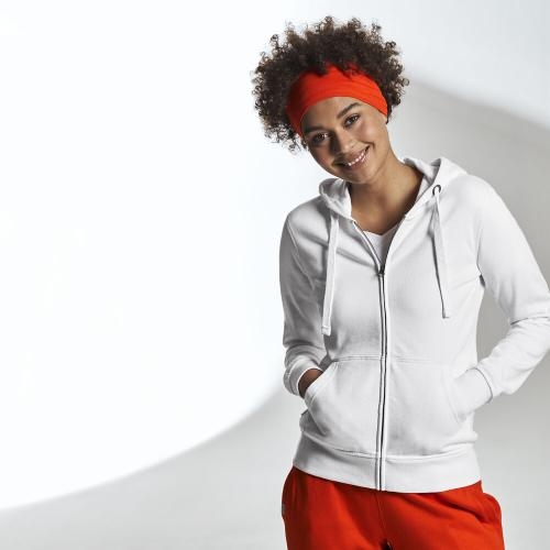 Cottover full zip hoodie dames geel,l