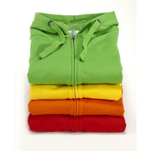 Cottover full zip hoodie dames geel,l